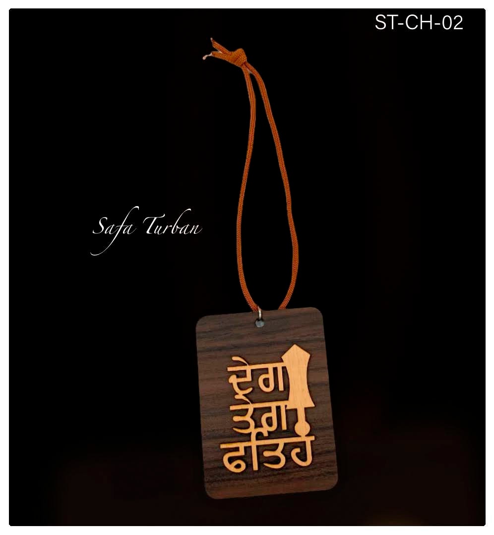 Baba Deep Singh Ji Car Hanging - Punjabi Sikh Religious Ornament For Rearview Mirror