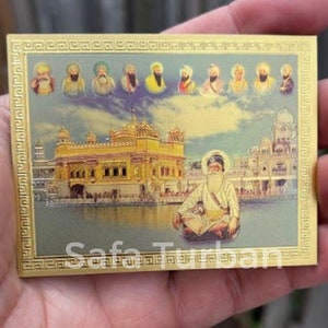Sikh Golden Temple Fridge Magnet Souvenir- Souvenir-Golden Temple and 10 Sikh Guru Sahib Ji