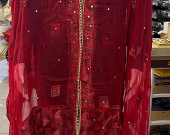 Phulkari Dupatta- Women's Beautiful Phulkari Dupatta, Scarf,Multicoloured  Phulkari Chunni, Dupatta