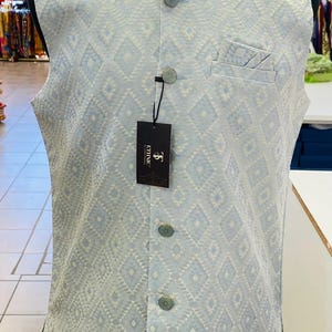 Designer Men&#39;s Vest- Wedding Vest, Kurta Pajama Vest, Prom Party Dress, Casual Wear (Size available 38,40,42,44,46)