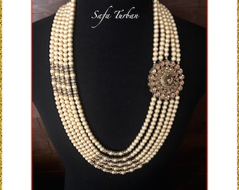 Indian Wedding- Pearl Necklace for Men/Groom for Wedding