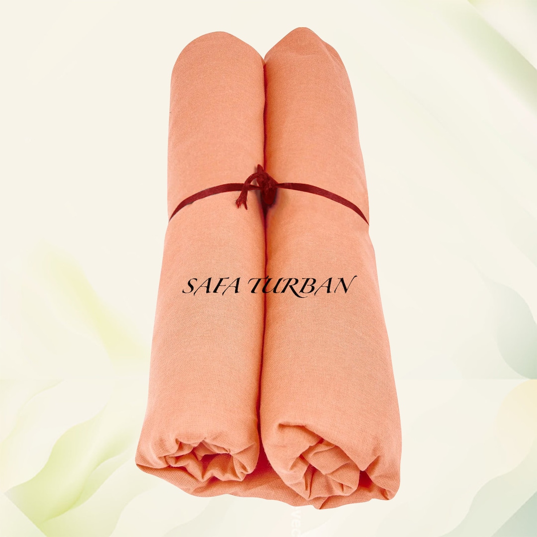 Sikh Turban- Peach Colour in Full Voile - Etsy