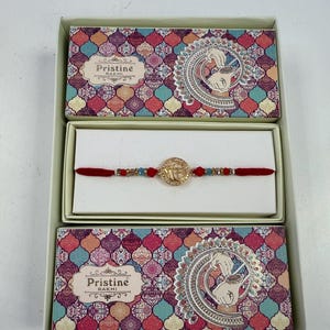 Rakhi for Men- Raksha Bandhan- Rakhri-  Rakhi For Brother | Rakhi | Gold Plated Khanda Rakhi with Roli & Chawal