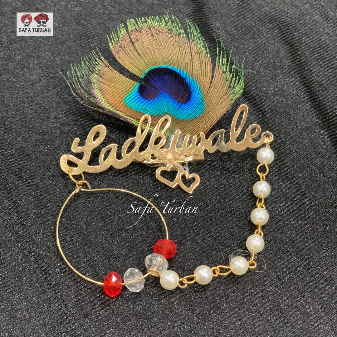 Ladkewale/ladkiwale Gold Plated Brooch/brooch Pin Pack for Men