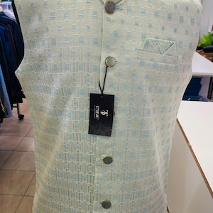 Designer  Men&#39;s Vest- Wedding Vest, Kurta Pajama Vest, Prom Party Dress, Casual Wear (Size available 38,40,42,44,46)