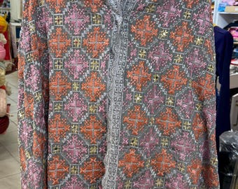 Phulkari Dupatta- Women's Phulkari Dupatta, Scarf, Multicolour Phulkari Chunni, Dupatta