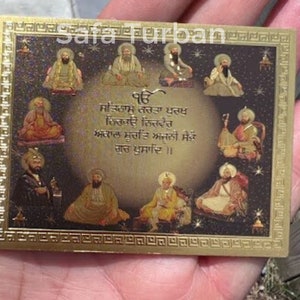 Sikh Golden Temple Fridge Magnet Souvenir- Souvenir-Golden Temple and 10 Sikh Guru Sahib Ji
