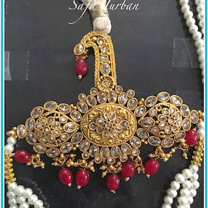 Indian Wedding Accessories-  Kalangi/Kalgi for Men&#39;s Safa/Groom Turban with string