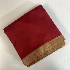 Men's Traditional Turban Fabric/Safa/Pagdi/Pheta Cloth (Maroon) for Barati/Groom/Social Occasion