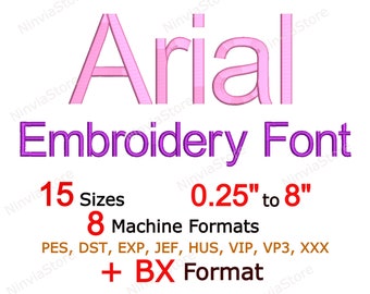 Arial Embroidery Font, pe Font for Embroidery, Small Embroidery font, Arial BX Font, Monogram Alphabet Machine Embroidery Design, Arial Font