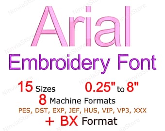 Arial Embroidery Font, pe Font for Embroidery, Small Embroidery font, Arial BX Font, Monogram Alphabet Machine Embroidery Design, Arial Font