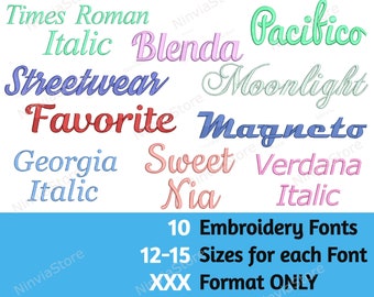 XXX Embroidery Font Bundle, Script Font Monogram Font, Cursive Font XXX, Alphabet Machine Embroidery Design, Calligraphy Font for Embroidery
