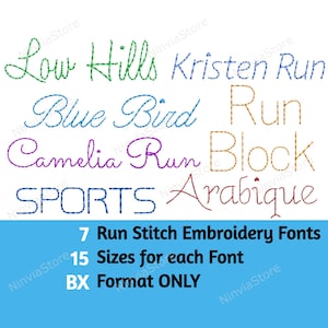BX Embroidery Font Bundle, Run Stitch Machine Embroidery Font BX, Monogram Alphabet Embroidery Design, Script Cursive BX font for Embroidery