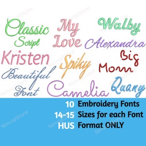 HUS Embroidery Font Bundle, Calligraphy Font for Embroidery, Script Font HUS, Alphabet Machine Embroidery Design, Monogram Cursive Font HUS