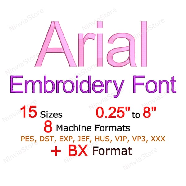 Fuente de bordado Arial, fuente pe para bordado, fuente de bordado pequeño, fuente Arial BX, diseño de bordado de máquina de alfabeto monograma, fuente Arial