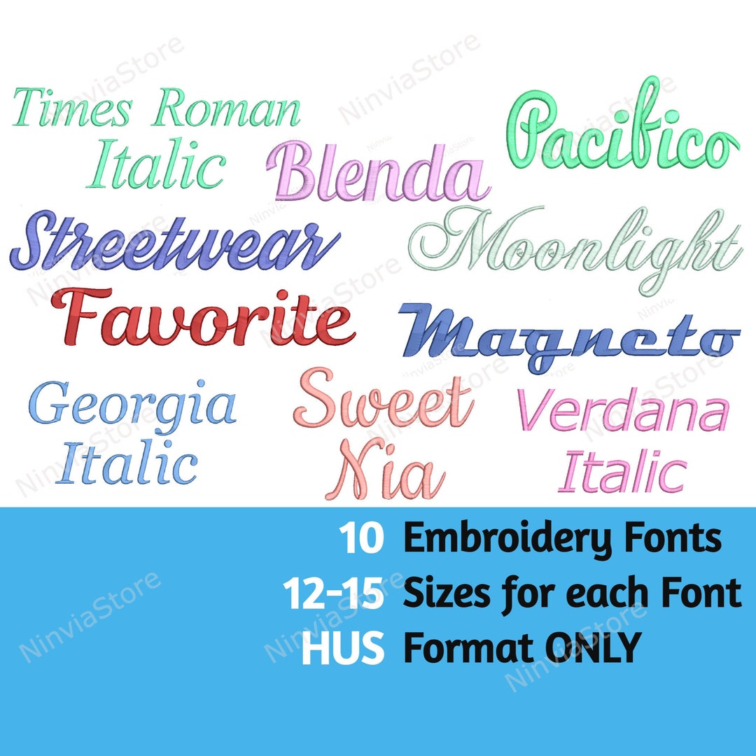 Humss Fonts HUS Embroidery Font Bundle Script Font HUS Alphabet Machine - Etsy ...