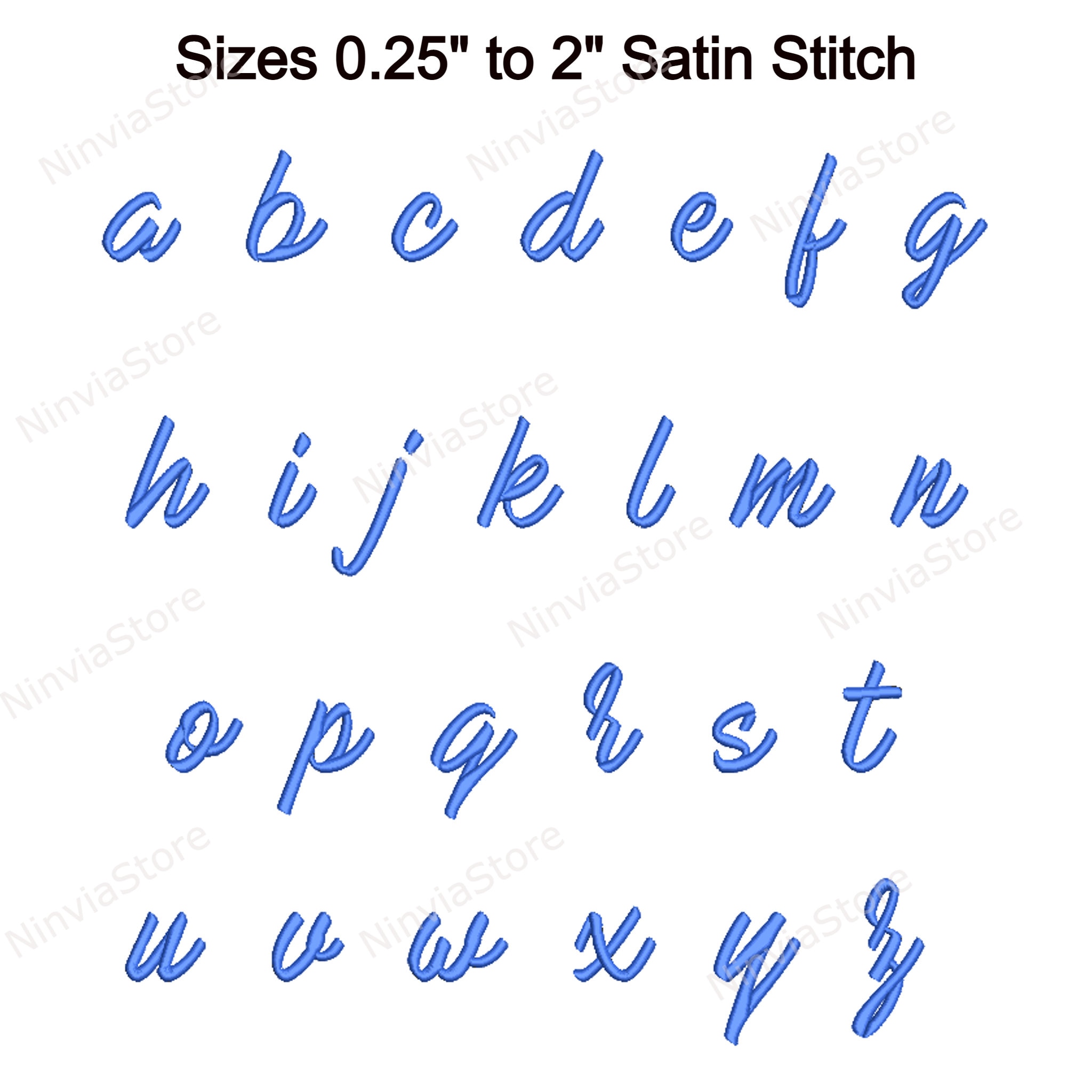 Mark My Words Script Embroidery Font, Cursive PES BX Letters ...
