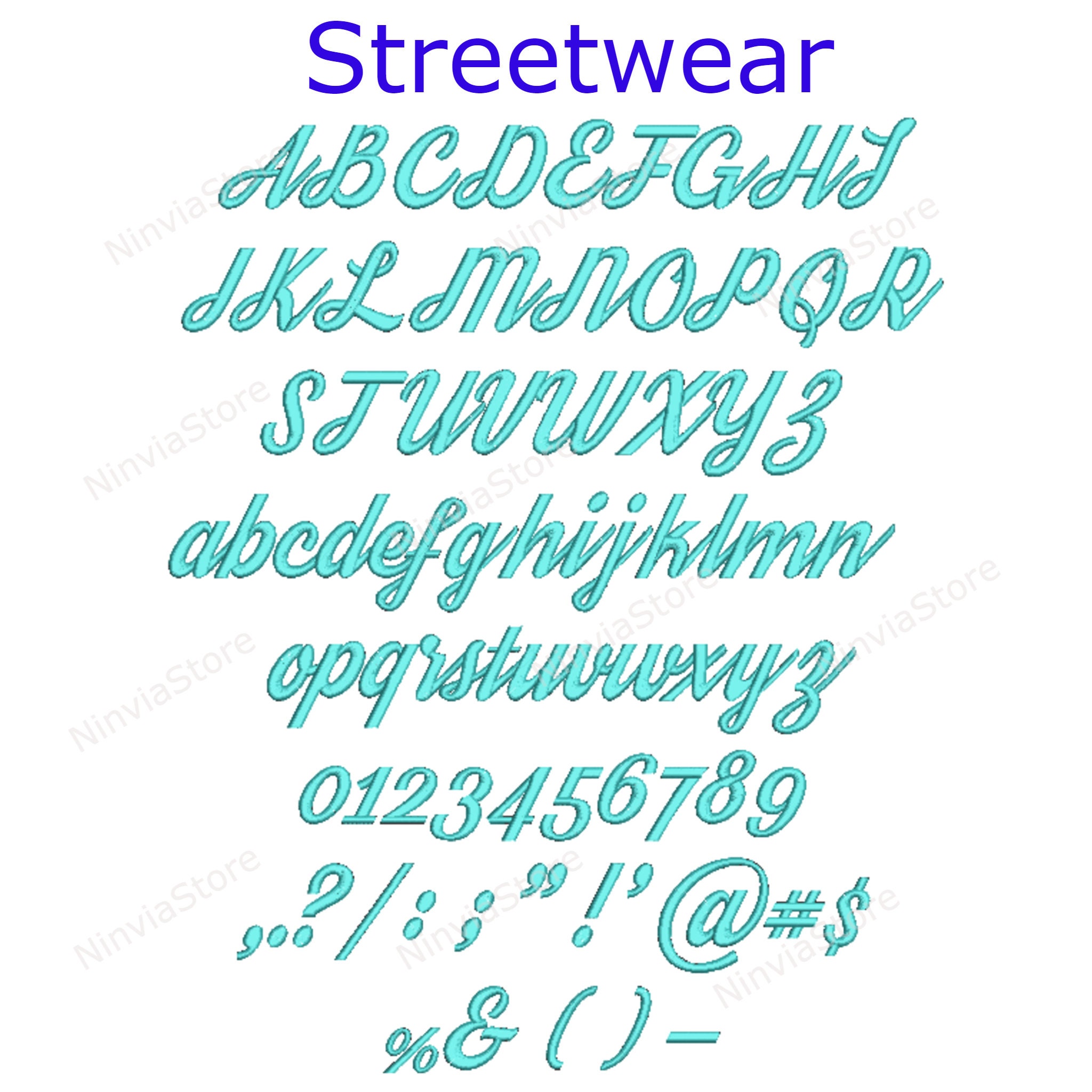BX Embroidery Script Font Bundle, Machine Embroidery Font BX Alphabet ...