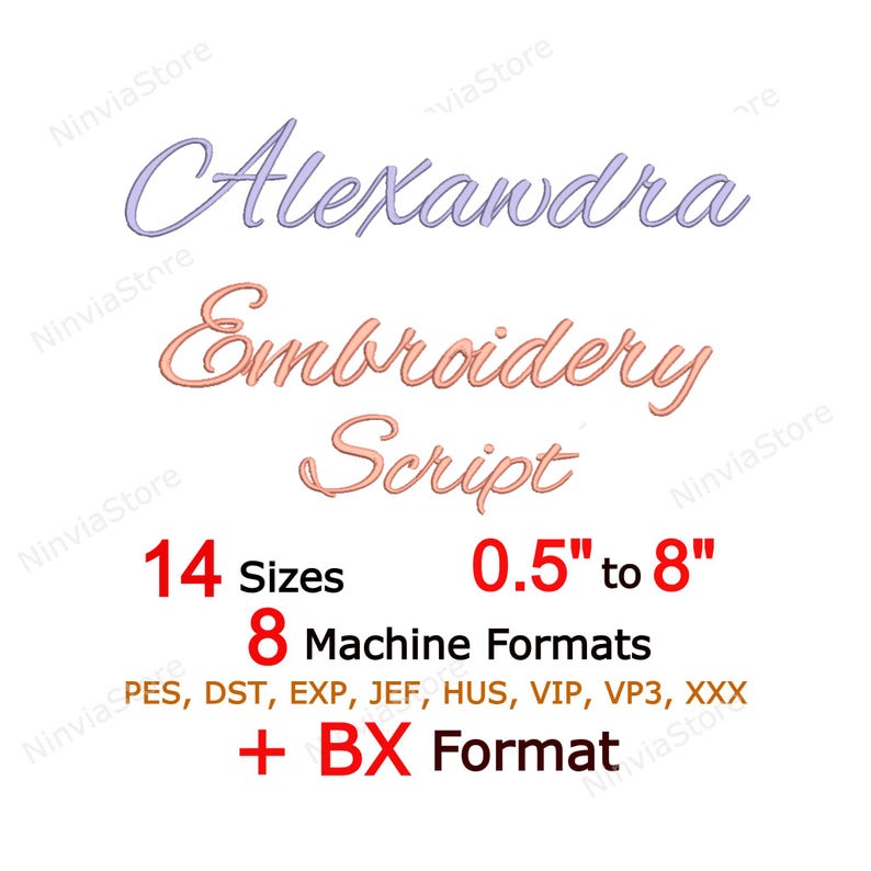 Alexandra In Cursive Alexandra Embroidery Font, BX PES Script Monogram, Cursive Alphabet ...