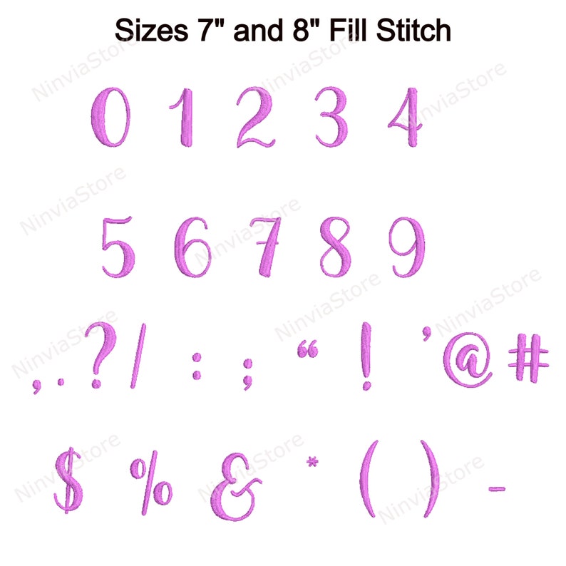 Magnolia Sky Script Embroidery Font - Cursive Monogram Letters ...