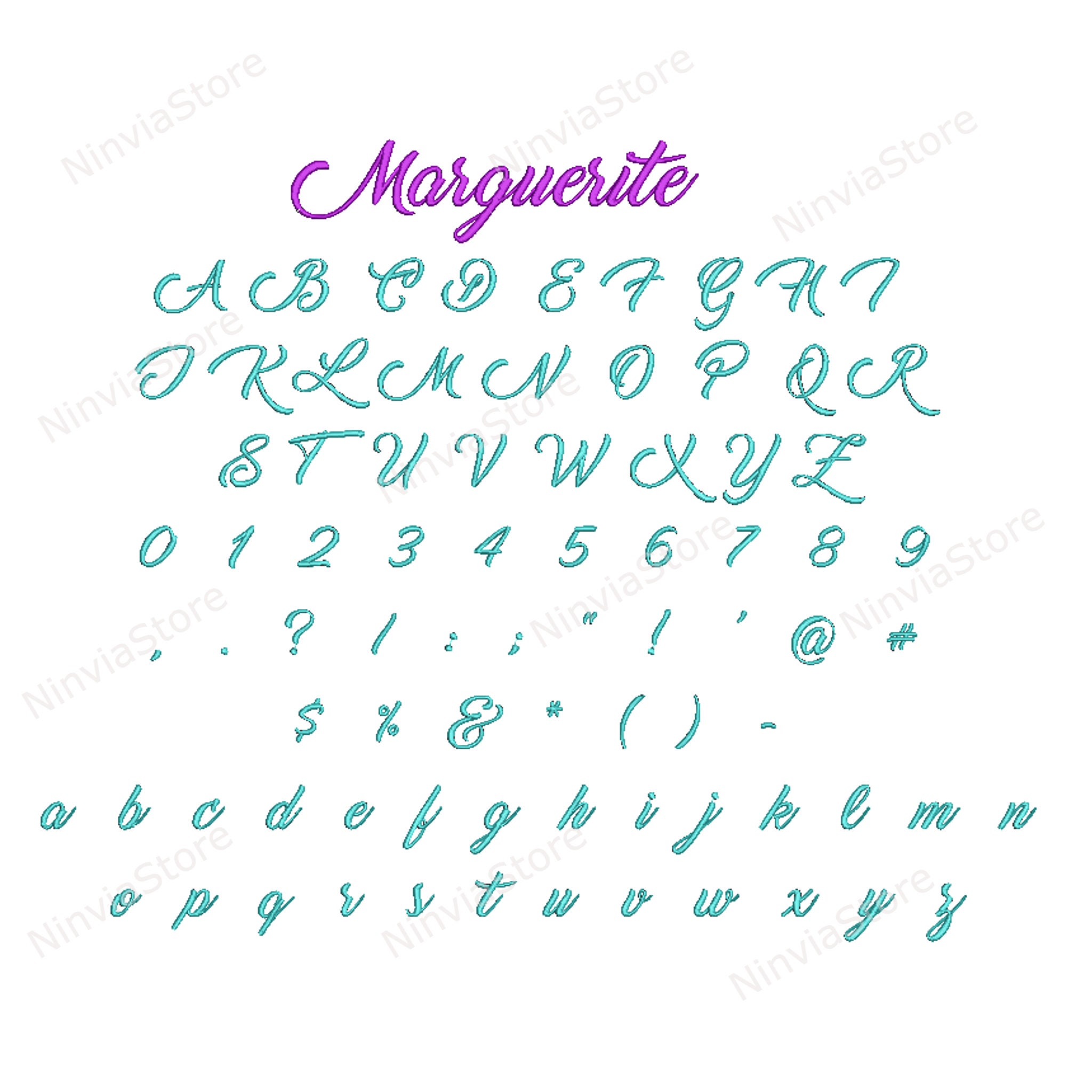 BX Embroidery Script Font Bundle, BX Font for Embroidery, Machine ...