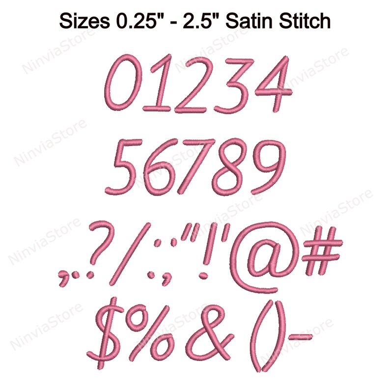 Kristen Embroidery Font Script Font PES Embroidery Font BX Etsy