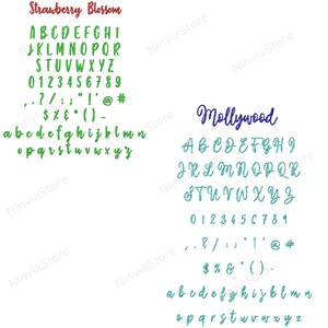 PES Script Embroidery Font Bundle, Machine Embroidery Font Pe, Monogram ...