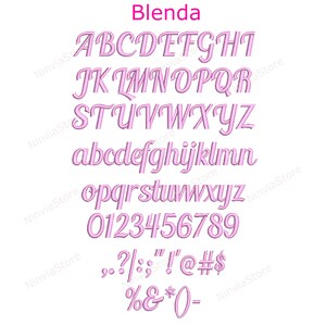 PES Script Embroidery Font Bundle Machine Embroidery Font Pe - Etsy