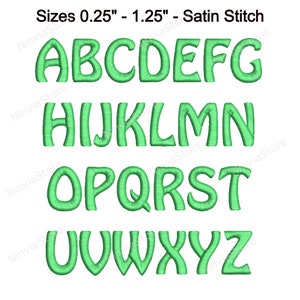 Hobo Embroidery Font, Monogram BX Font, Machine Embroidery Design, Alphabet PES Font for Embroidery, pe Embroidery font bx, Small Font, dst image 3