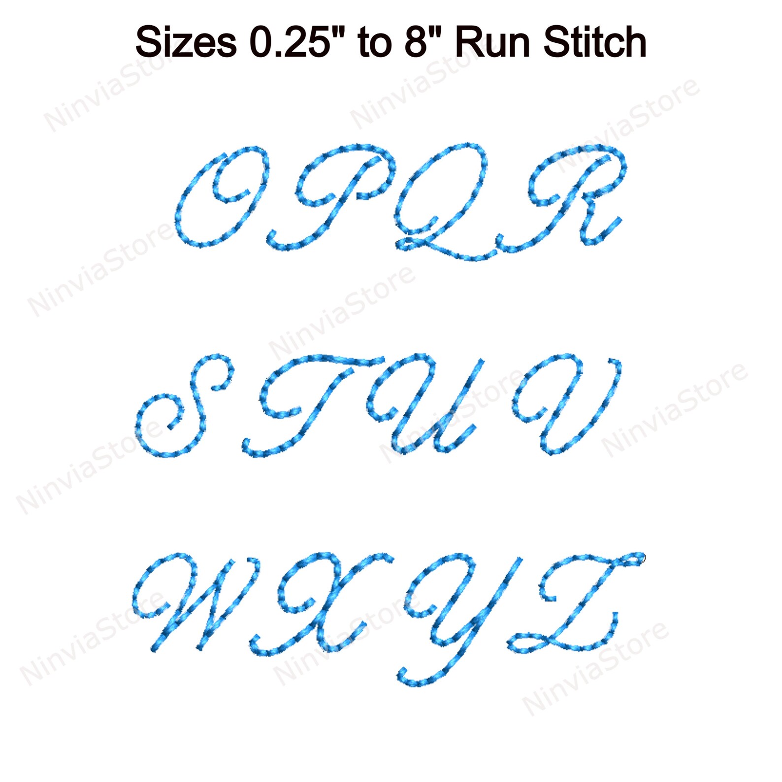 Run Stitch Embroidery Font Ballantines BX Font Monogram Etsy
