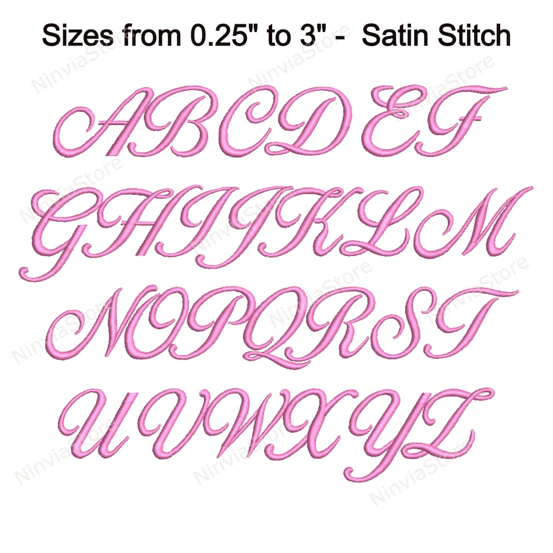Ballantines Script Embroidery Font PES Monogram Font Pe - Etsy