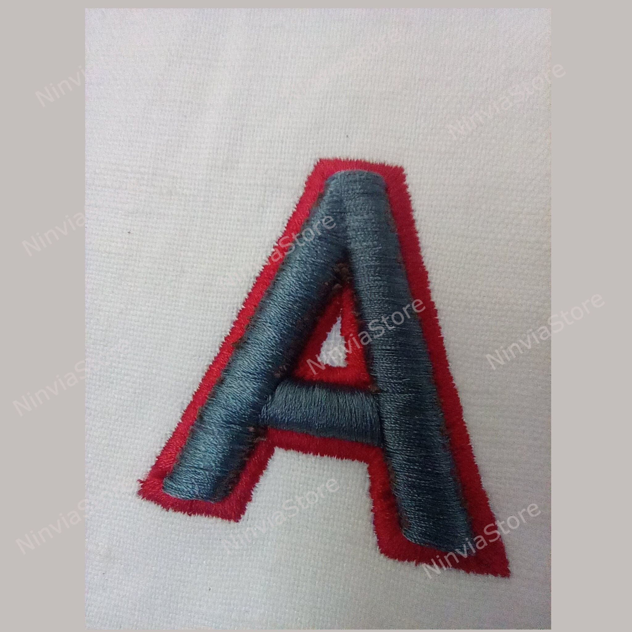 2 Colorblock Letters 3D Foam 2 Color Block Embroidery Font, 3D Puff Foam Block BX Font ...
