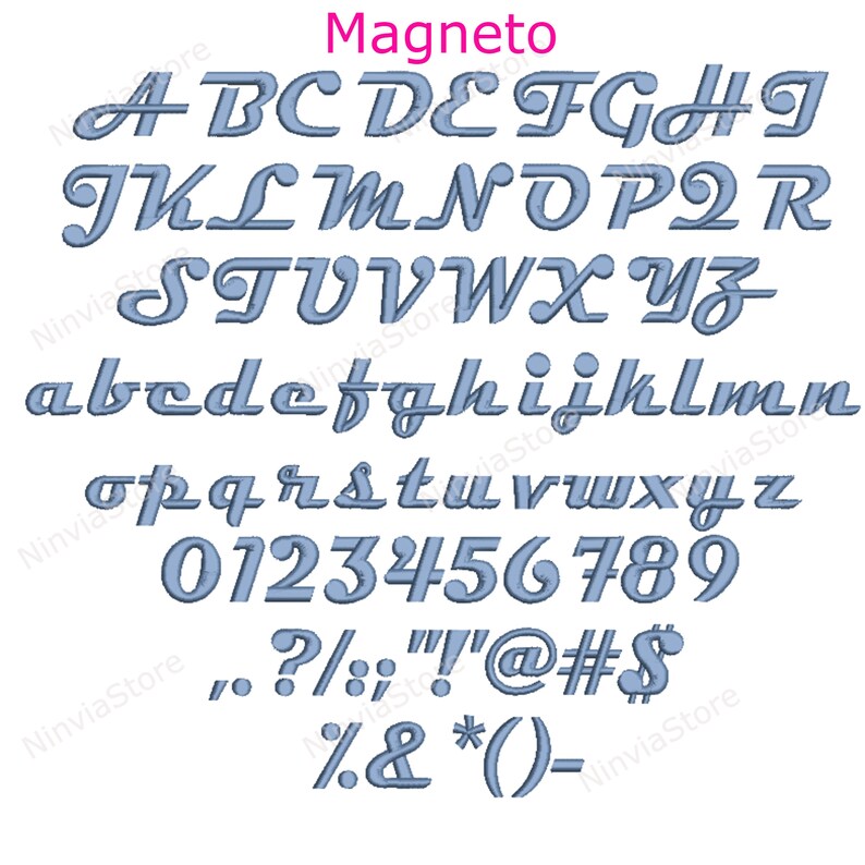 PES Script Embroidery Font Bundle, Machine Embroidery Font Pe Monogram ...