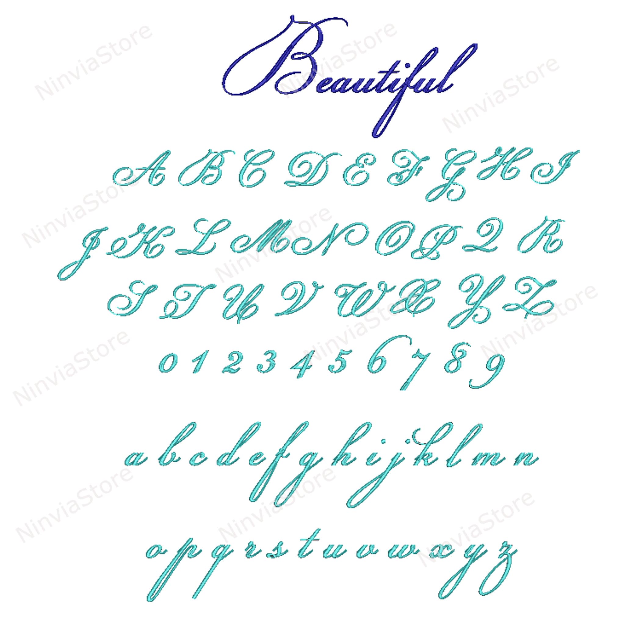 Script Exp Monogram EXP Embroidery Font Bundle, Calligraphy Font for Embroidery, Script ...