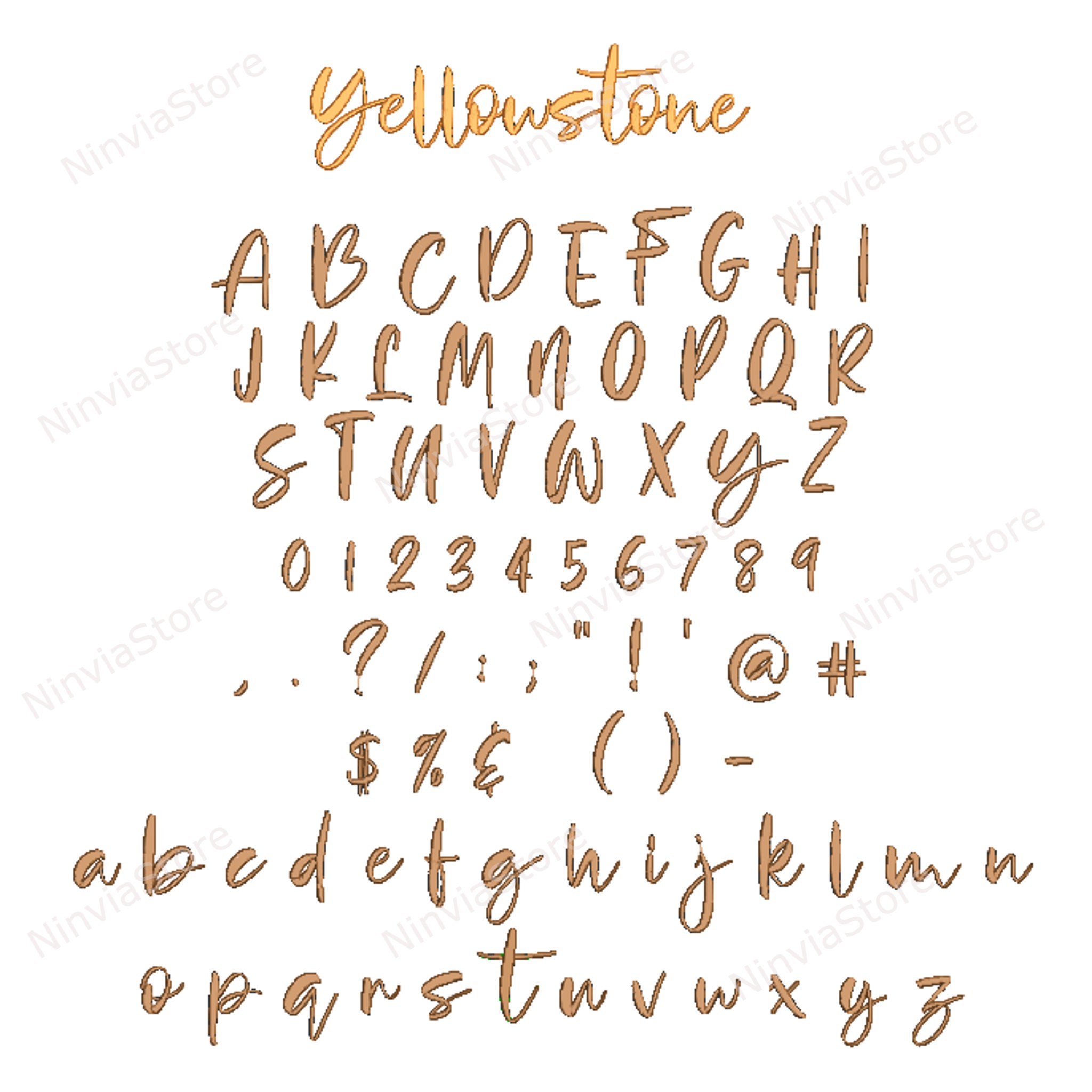 BX Embroidery Script Font Bundle, BX Font for Embroidery, Machine ...