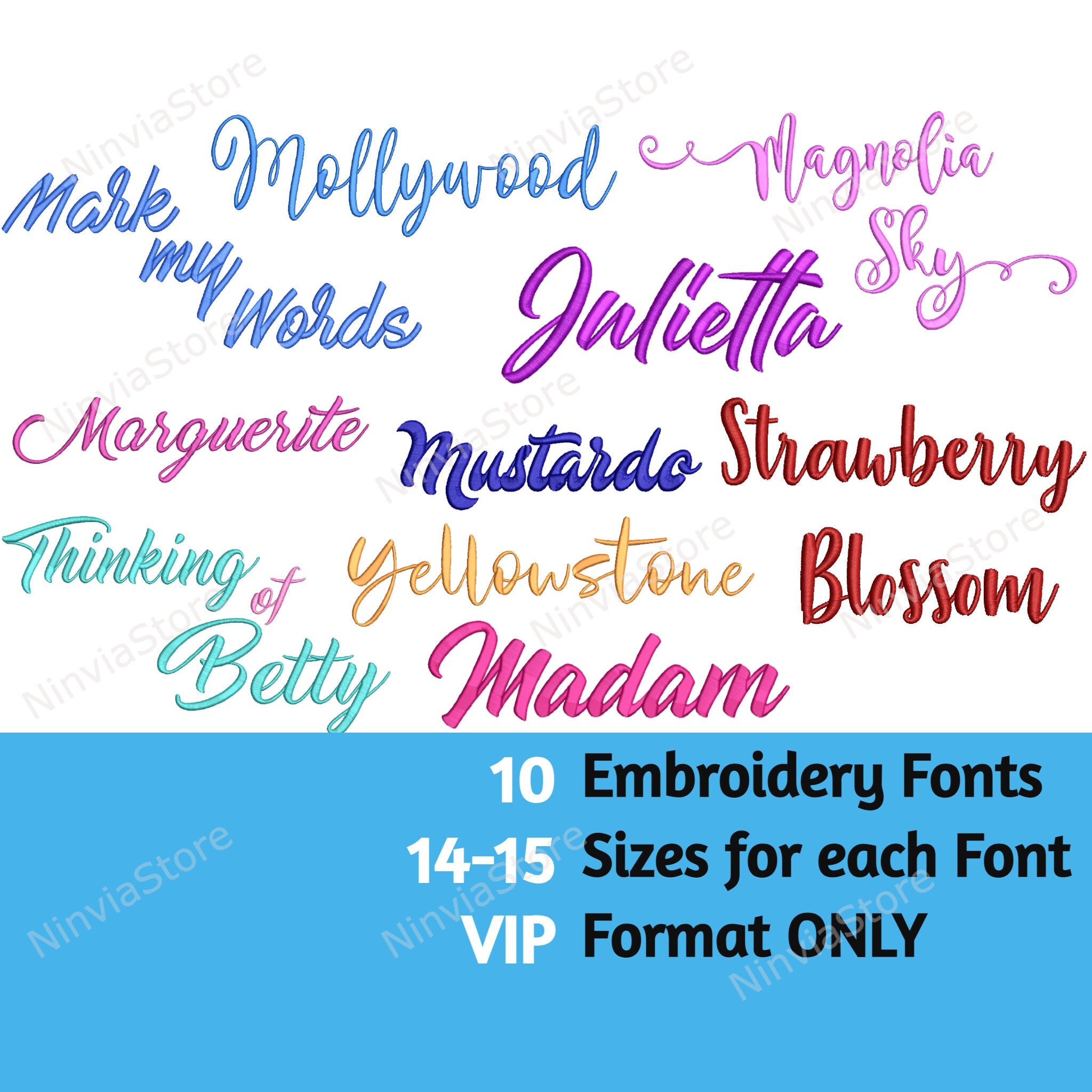 Vip Night Cursive VIP Script Embroidery Fonts Bundle, VIP Monogram Font, Alphabet Machine ...