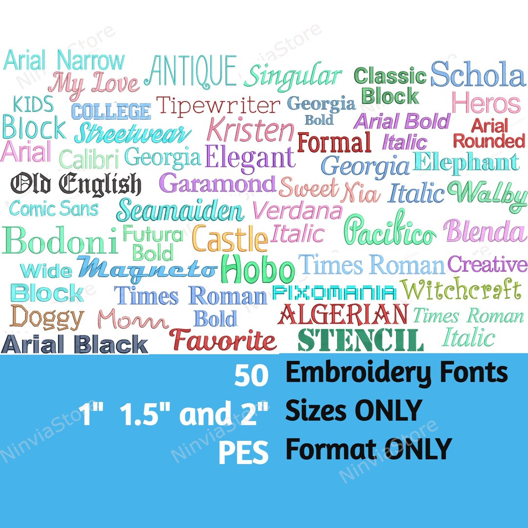 50 PES Embroidery Fonts 1 1 5 And 2 Size Machine Embroidery Font Pe 50-pes-embroidery-fonts-1-1-5-and-2-size-machine-embroidery-font-pe