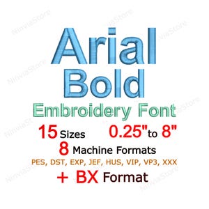 Fuente Arial Bold para bordado, fuente PE para bordado, fuente PES pequeña, fuente Arial BX, diseño de bordado a máquina con alfabeto de monograma, fuente Arial