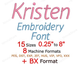 Kristen Stickerei Schrift, Schreibschrift, PES Stickschrift, ches Schrift für die Stickerei, Alphabet Maschinenstickerei, kleine Stickerei Schrift