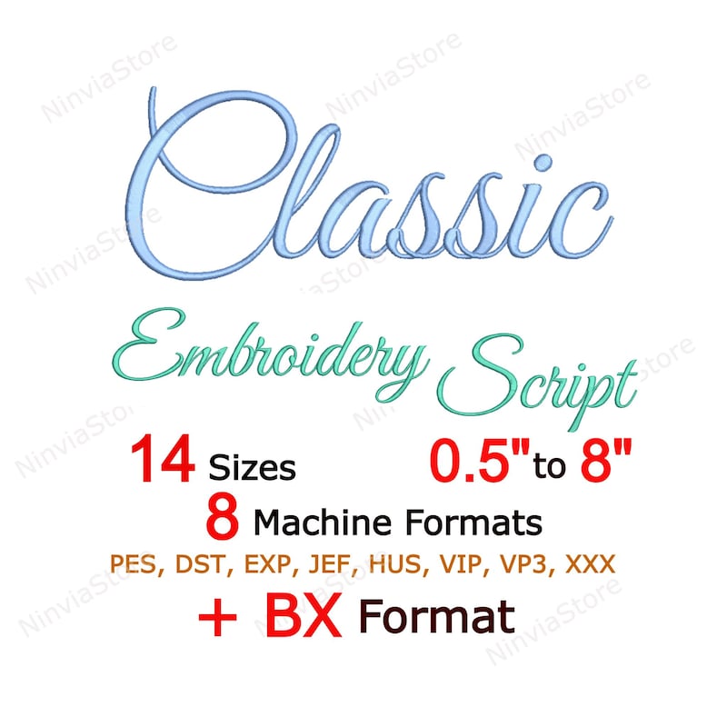 Cursive Embroidery Kit - Etsy UK