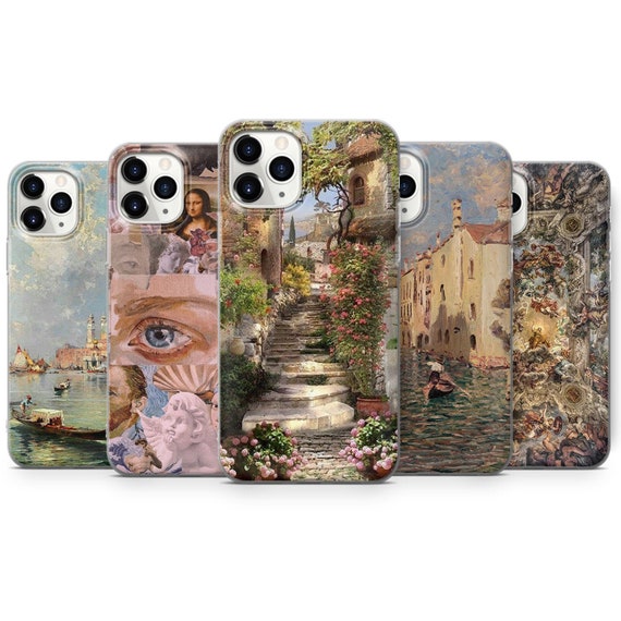 Indie Collage Case Compatible with iPhone 12 Pro Max,Aesthetic Art Design  TPU Full Cover Shock-proof Case 