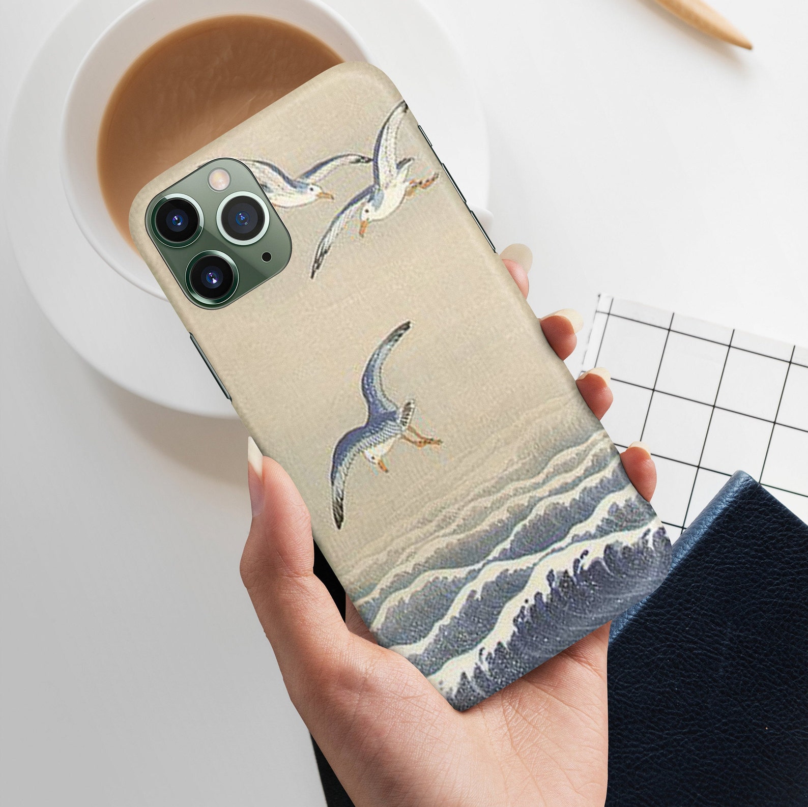 Japanese Wave Phone Case Kanagawa Great Wave Cover fit for Etsy