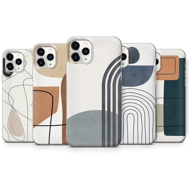 Modern Abstract Phone Case Line Art Cover Fit for Iphone 13 Etsy UK