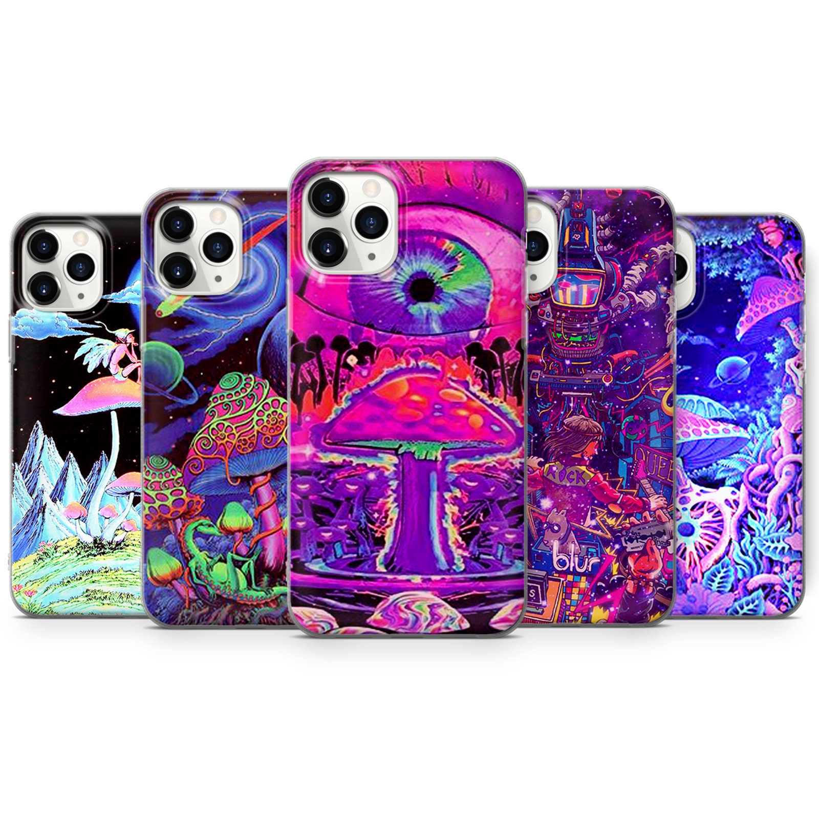 Psychedelic Trippy Phone Case Visuals Colours Cover iPhone 12 | Etsy