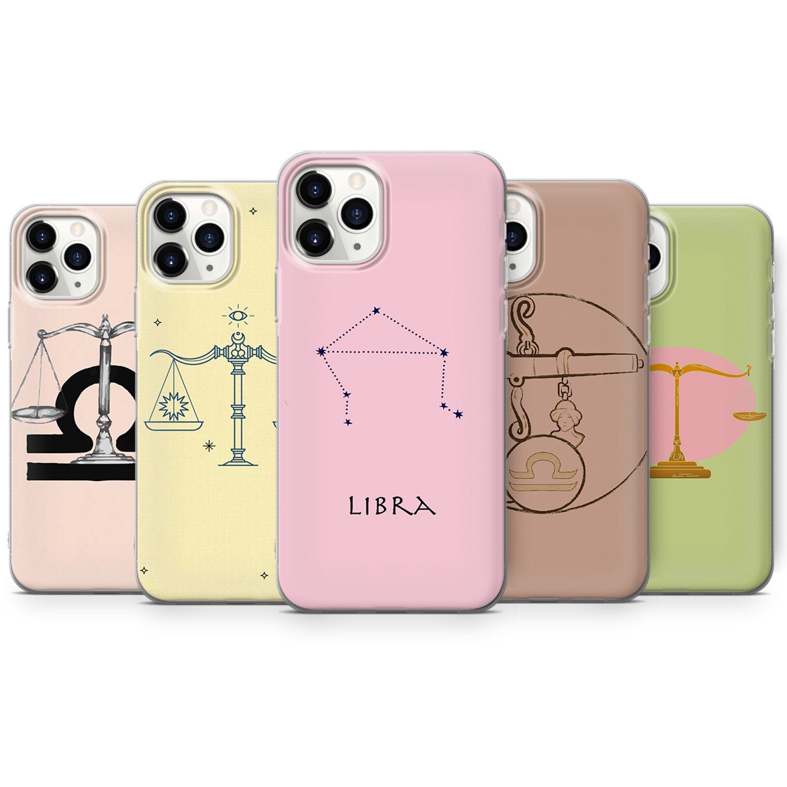 Zodiac Libra Phone Case Horoscope Cover for iPhone 12 11 Pro Etsy