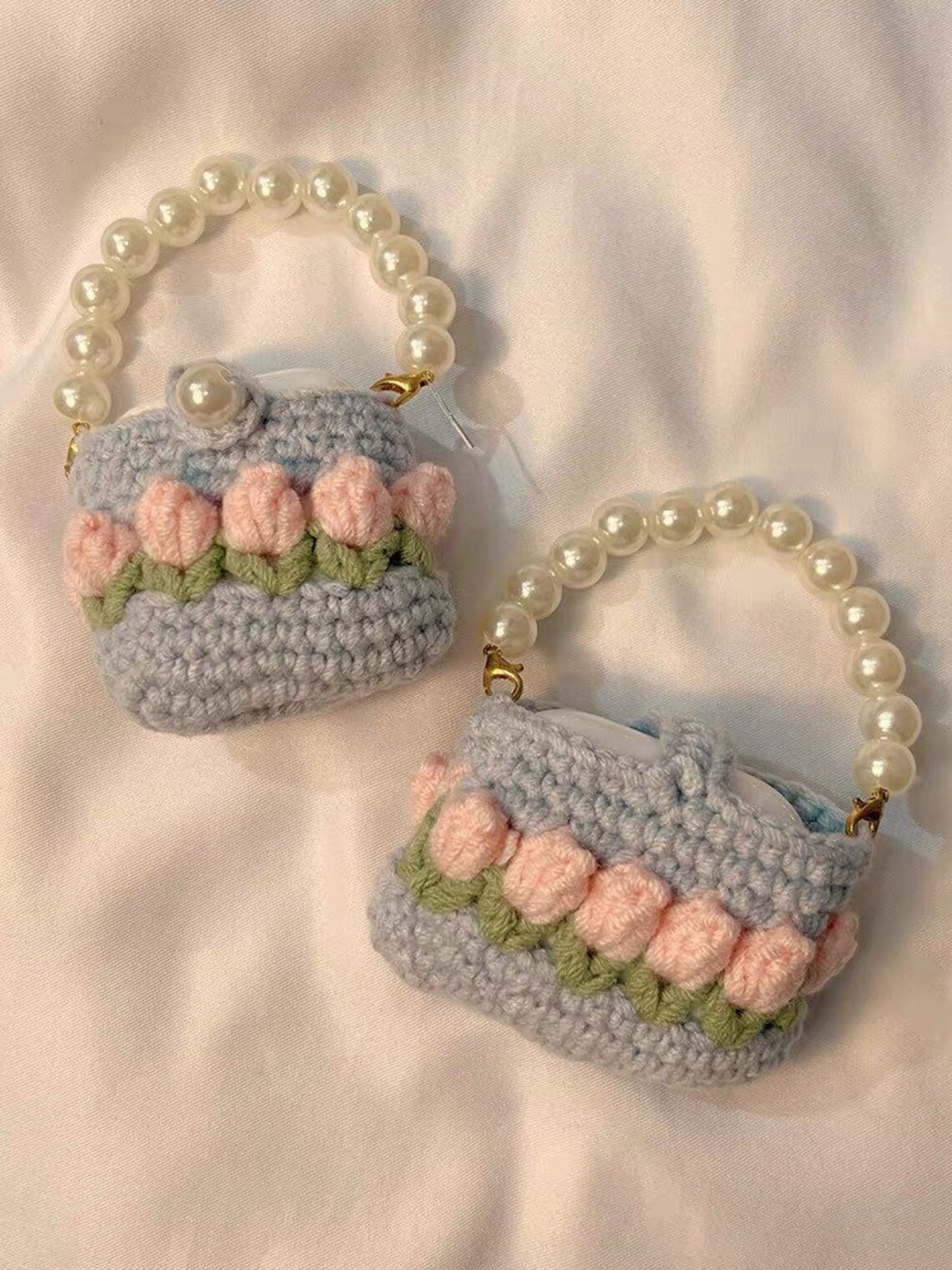 Handmade Crochet Airpods Case/airpods Pro Case Crochet Flowers Etsy