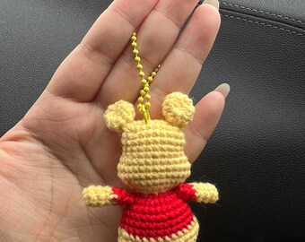 手作りかぎ針編みのくまのプーさんのキーホルダー - Etsy 日本