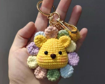 手作りかぎ針編みのくまのプーさんのキーホルダー - Etsy 日本