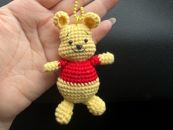 手作りかぎ針編みのくまのプーさんのキーホルダー - Etsy 日本