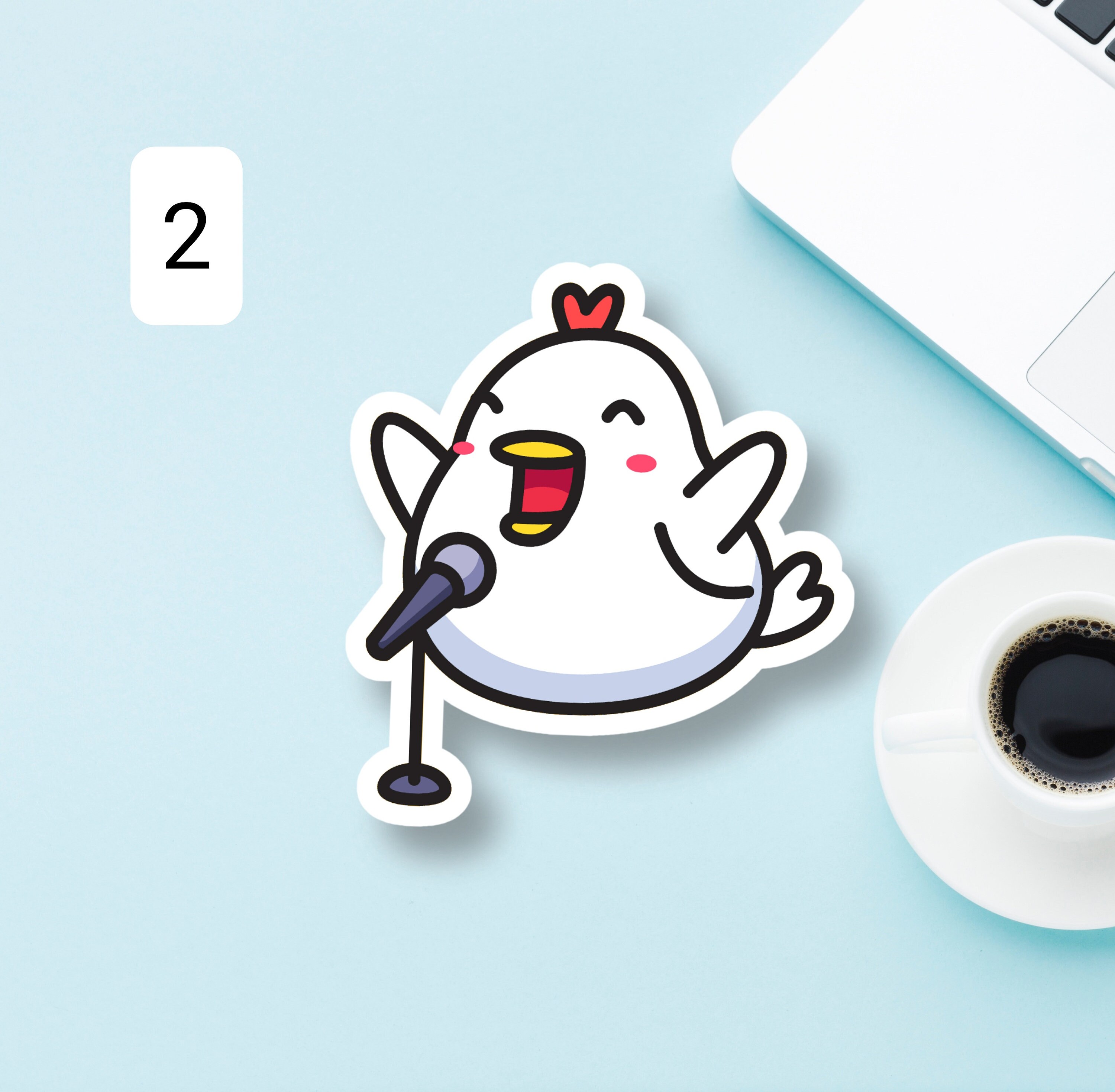 Chicken Stickers Bundle Cute Chicken Stickers Pack Die Cut Etsy